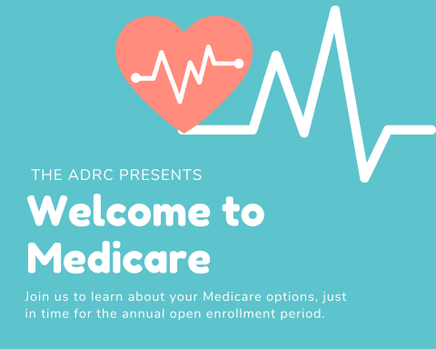 Heart with the words "Welcome to Medicare"