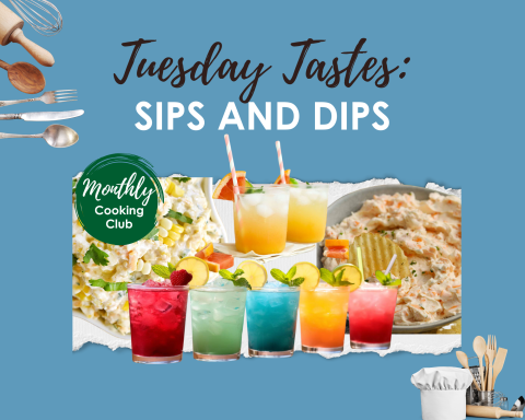 Mocktails and dips