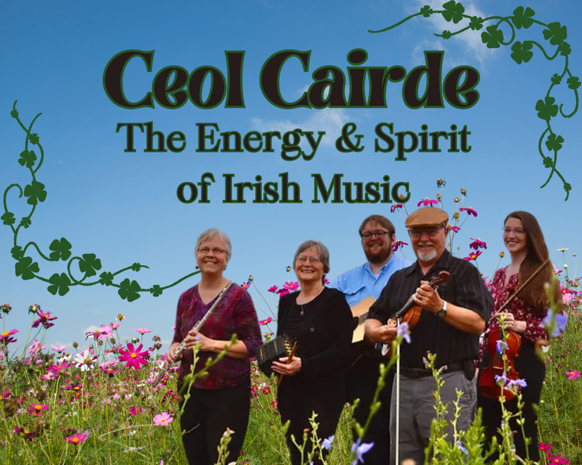 Members of the group Ceol Cairde holding their instruments