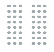 Chairs arranged in rows